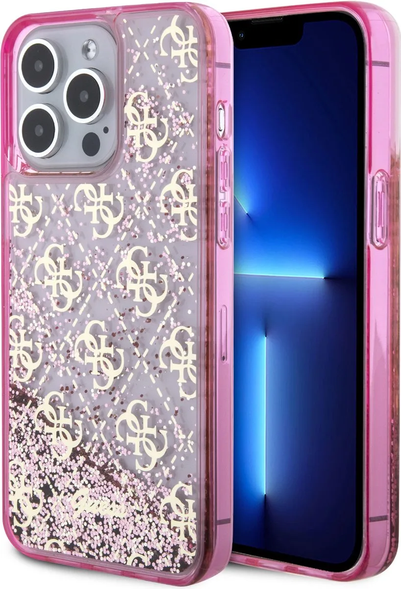 Back Cover - Apple iPhone 15 Pro Max - Schokabsorberend & Slank Design de Guess en Rose – photo produit