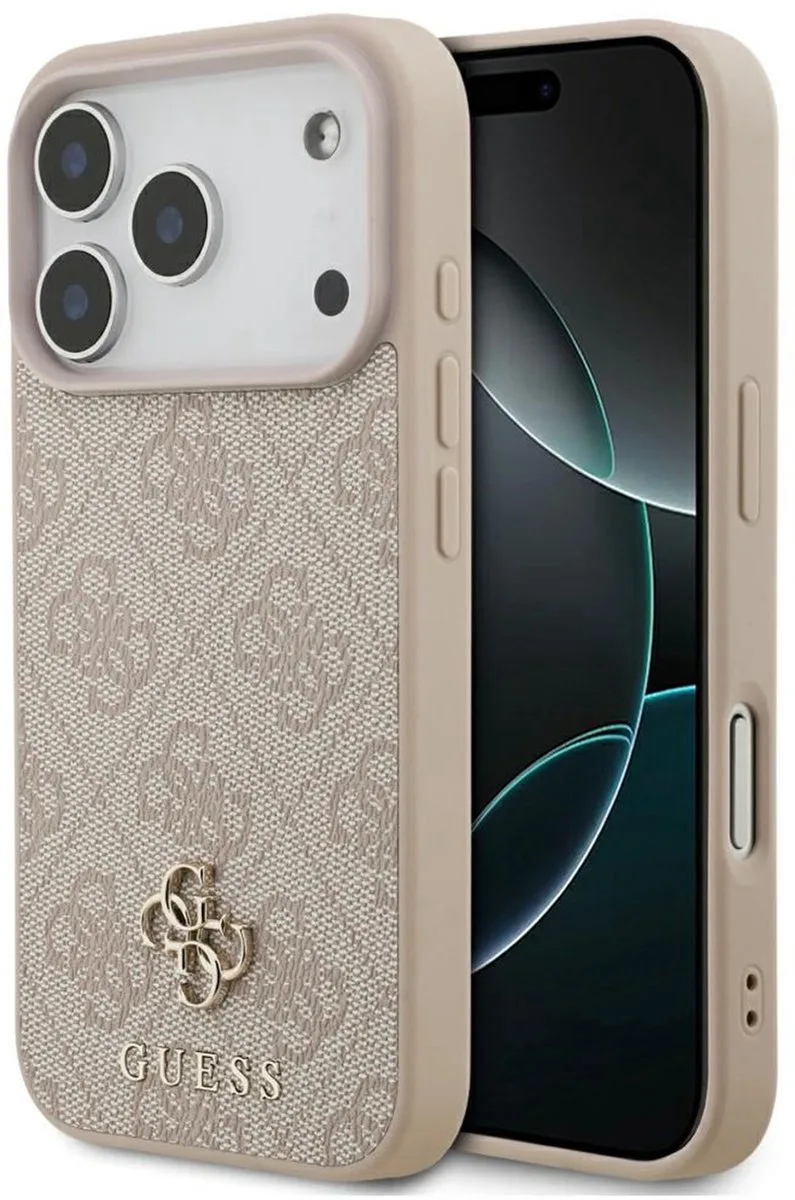 Back Cover Case - iPhone 17 Pro - MagSafe-compatibel - Schokabsorberend Design van Guess in Roze – productfoto