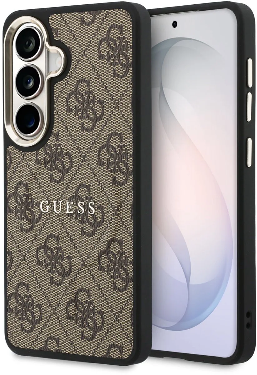 Back cover Galaxy S26 - Magsafe PU Leather - 4G Classic Logo van Guess in Bruin – productfoto
