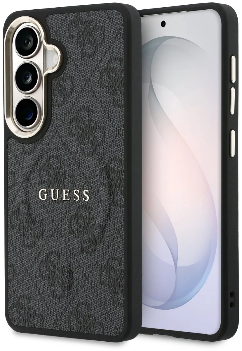 Back cover Galaxy S26 - PU Leather MagSafe - 4G Classic Logo van Guess in Zwart – productfoto