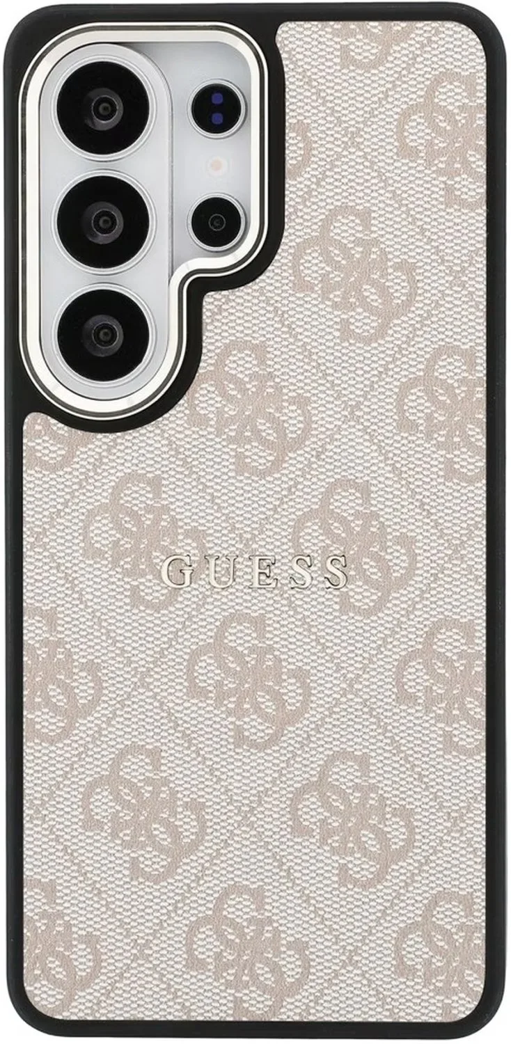 Back cover Galaxy S26 Ultra - Magsafe PU Leather - Gold Edge van Guess in Roze – productfoto