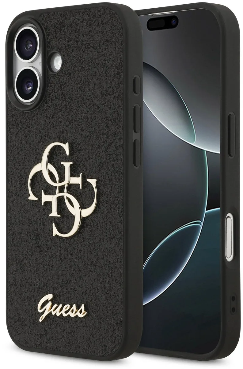Back Cover - iPhone 17 - Slank en schokabsorberend design von Guess in Schwarz – Produktfoto