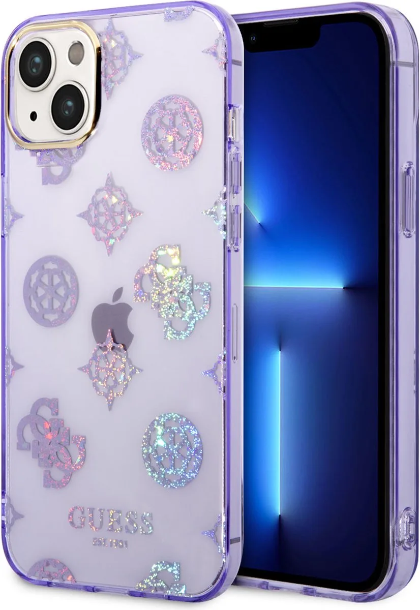 Back Cover TPU Telefoonhoesje voor Apple iPhone 14 Plus - Bescherm je Telefoon Optimaal von Guess in Lila – Produktfoto