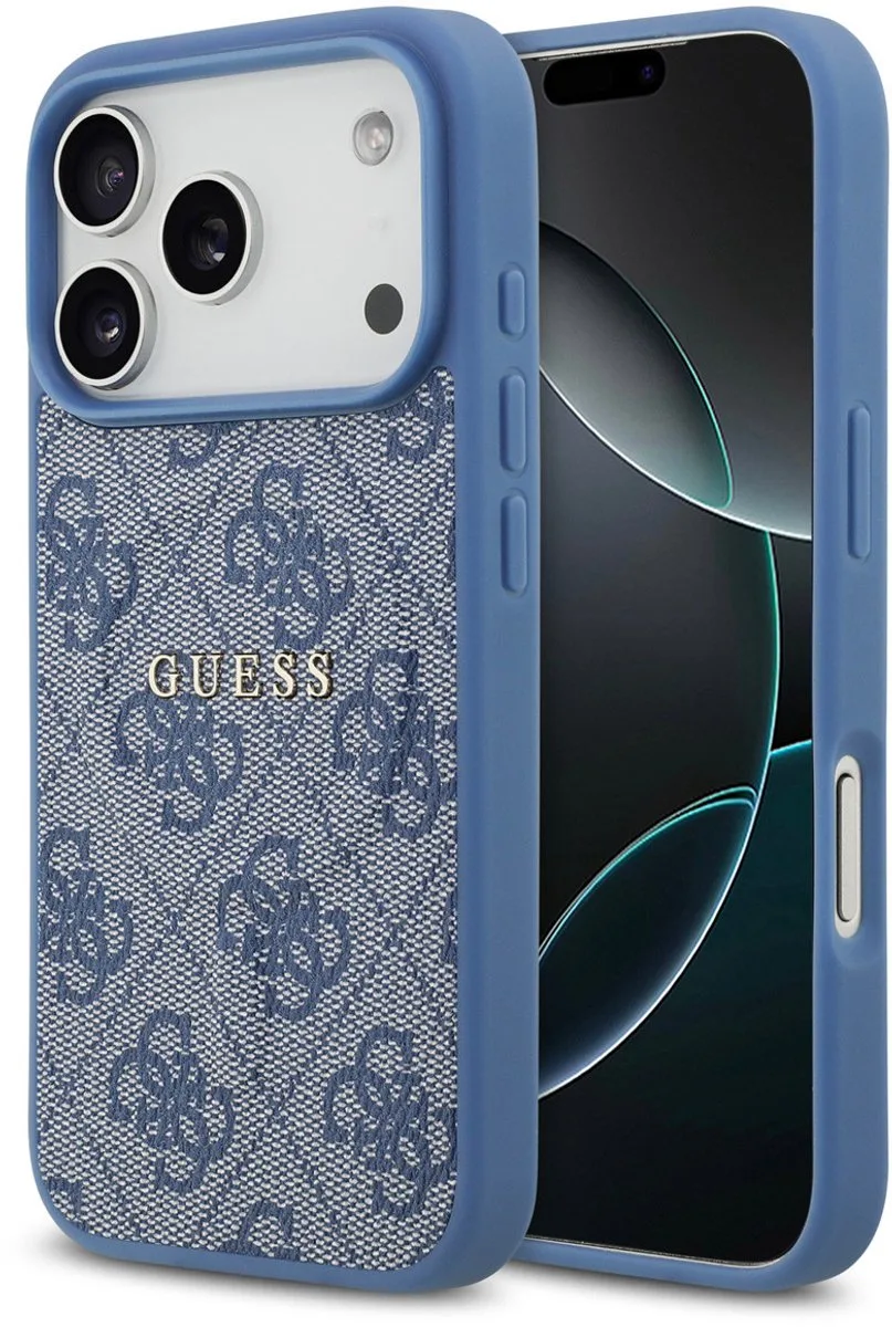 Back cover voor Apple iPhone 17 Pro in de kleur van Guess in Blauw – productfoto