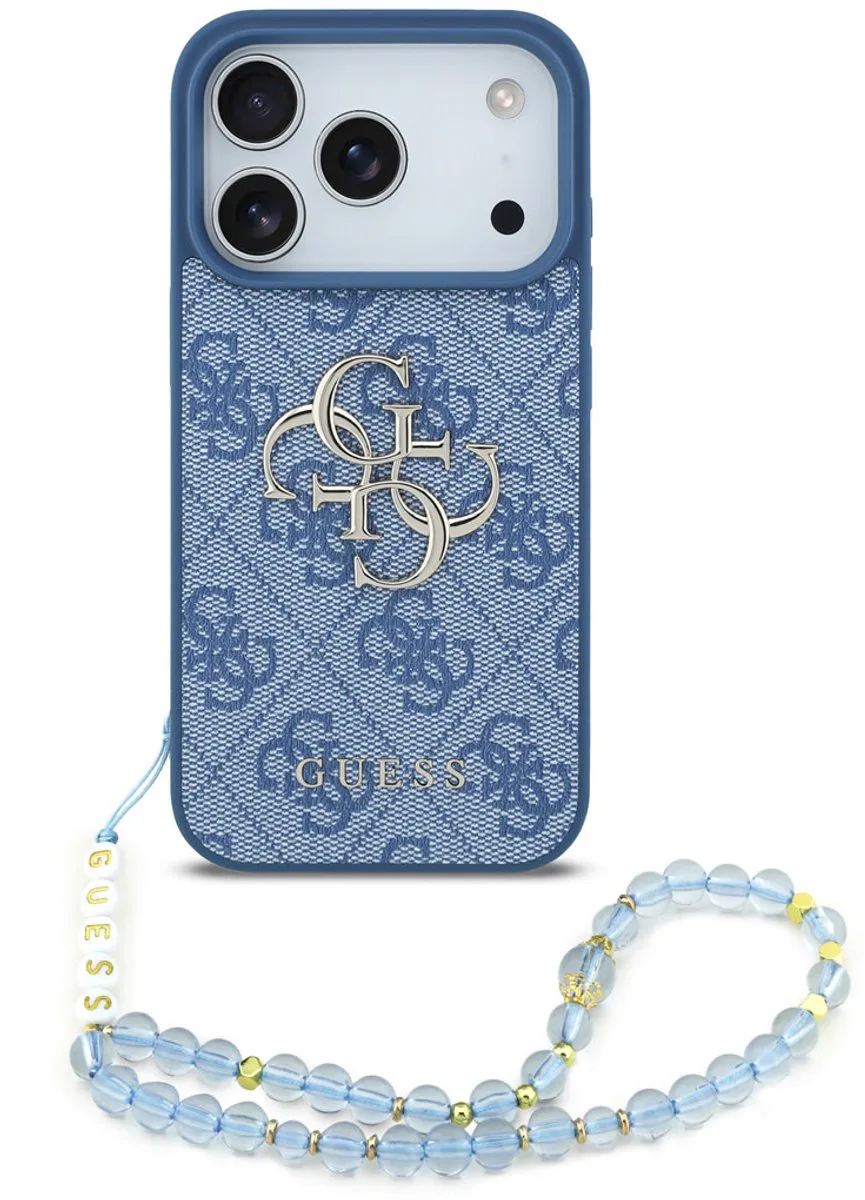 Back cover voor Apple iPhone 17 Pro in de kleur de Guess en Bleu – photo produit