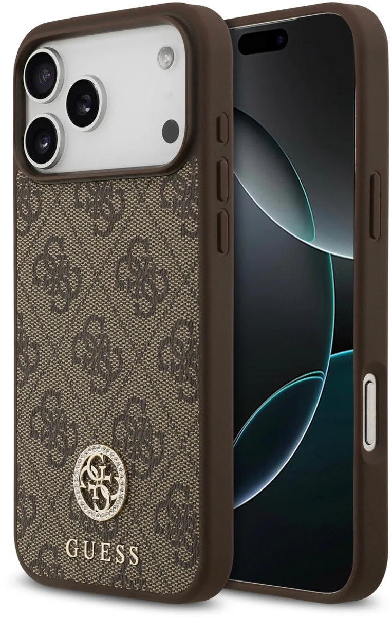 Back cover voor Apple iPhone 17 Pro Max in de kleur de Guess en Marron – photo produit