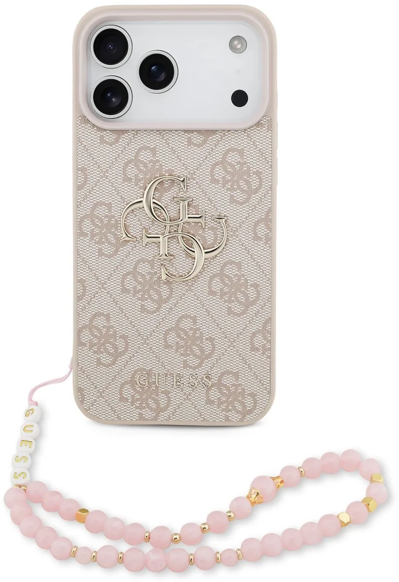 Back cover voor Apple iPhone 17 Pro Max in de kleur van Guess in Roze – productfoto