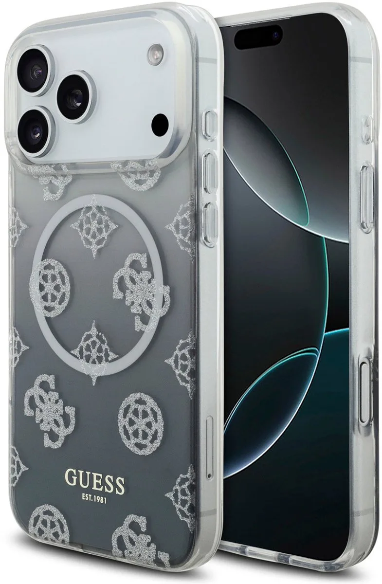 Back cover voor Apple iPhone 17 Pro Max in de kleur van Guess in Zwart – productfoto