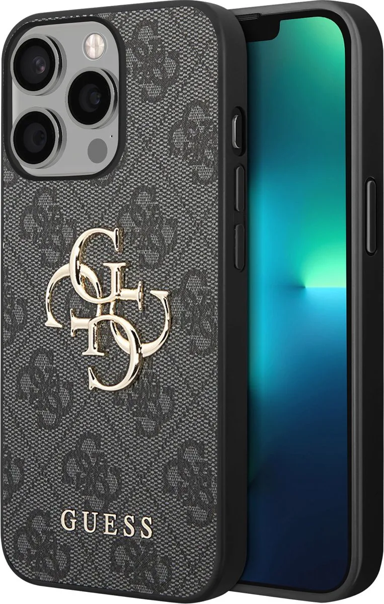 Backcase hoesje geschikt voor iPhone 13 Pro van Guess in Grijs – productfoto