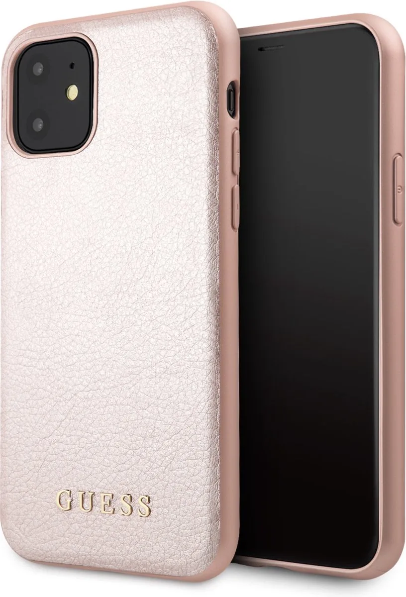 Backcase hoesje - voor iPhone 11 de Guess en Rose Goud – photo produit