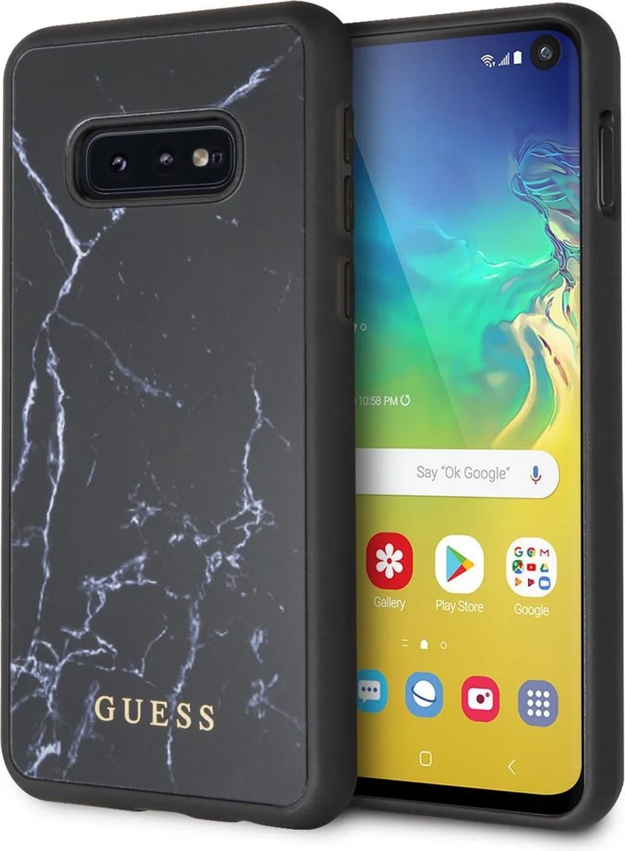 Backcover hoesje - Marble TPU - Samsung Galaxy S10e - Chic de Guess en Noir – photo produit