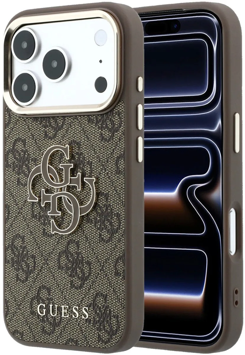 Backcover hoesje voor Apple iPhone 18 Pro Max van Guess in Bruin – productfoto
