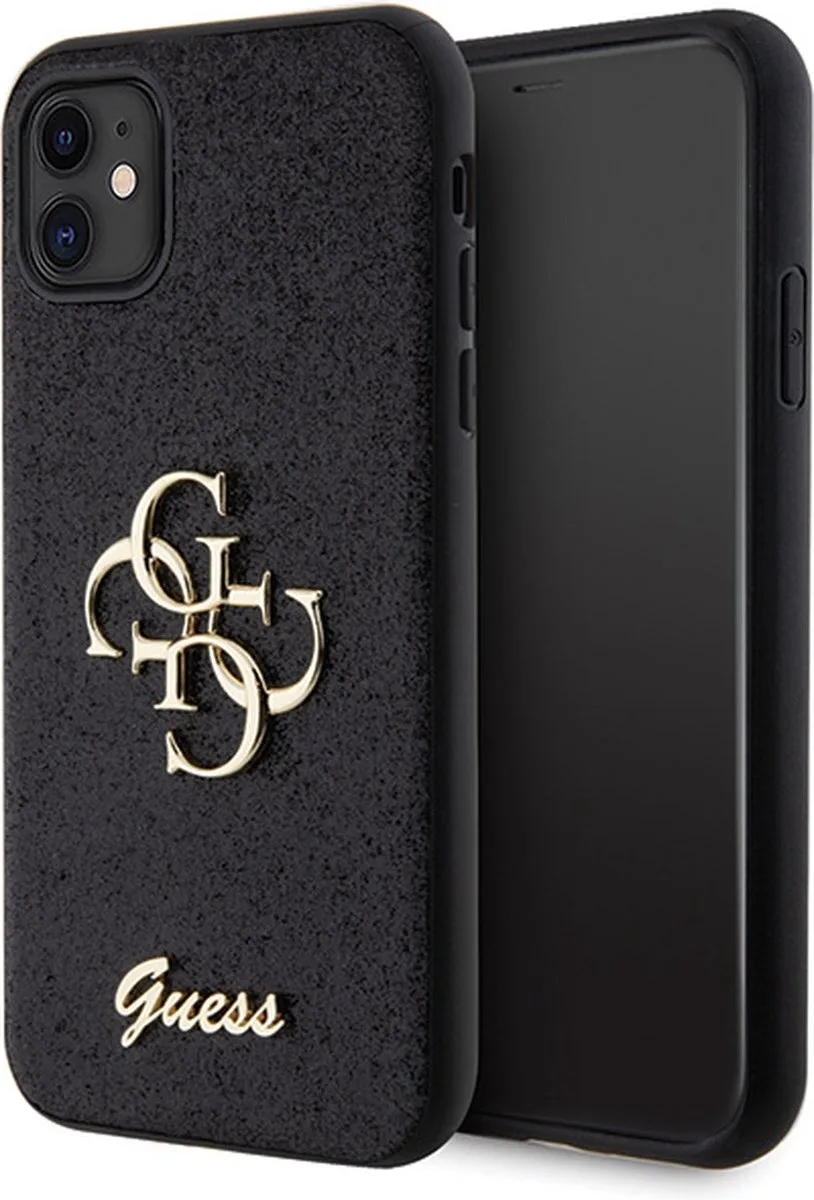 Big 4G Glitter Case - iPhone 11/XR hoesje von Guess in Schwarz – Produktfoto