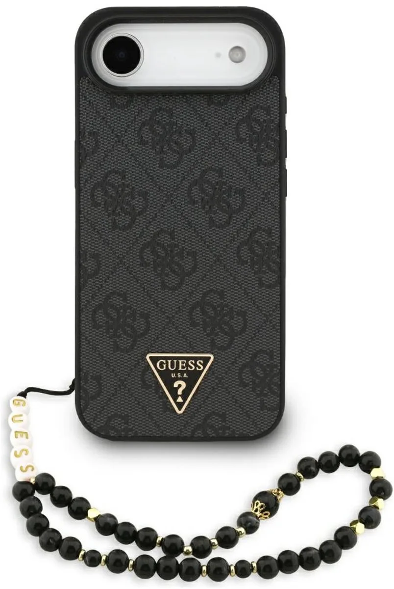 Case 4G Bandje Driehoek Logo Magsafe Voor Iphone Air Met Designer von Guess in Schwarz – Produktfoto