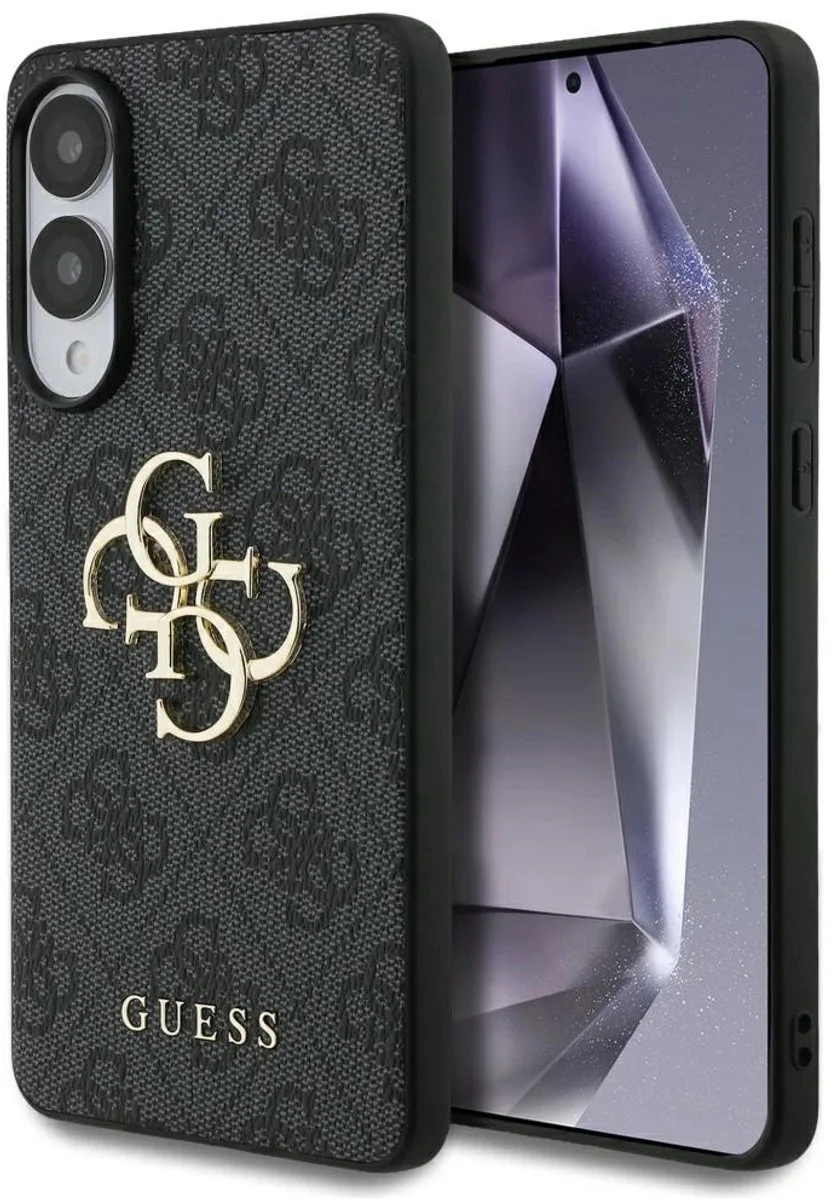 Case Cover Voor Samsung Galaxy S25 Edge Groot Logo 4G Luxury von Guess in Schwarz – Produktfoto