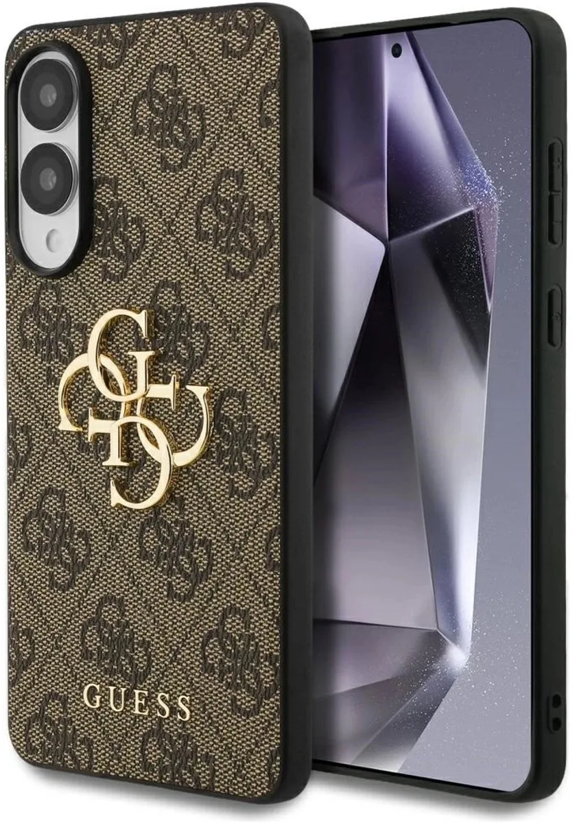Case Groot 4G-Logo Klassiek Logo Voor Samsung Galaxy S25 Edge High von Guess in Braun – Produktfoto