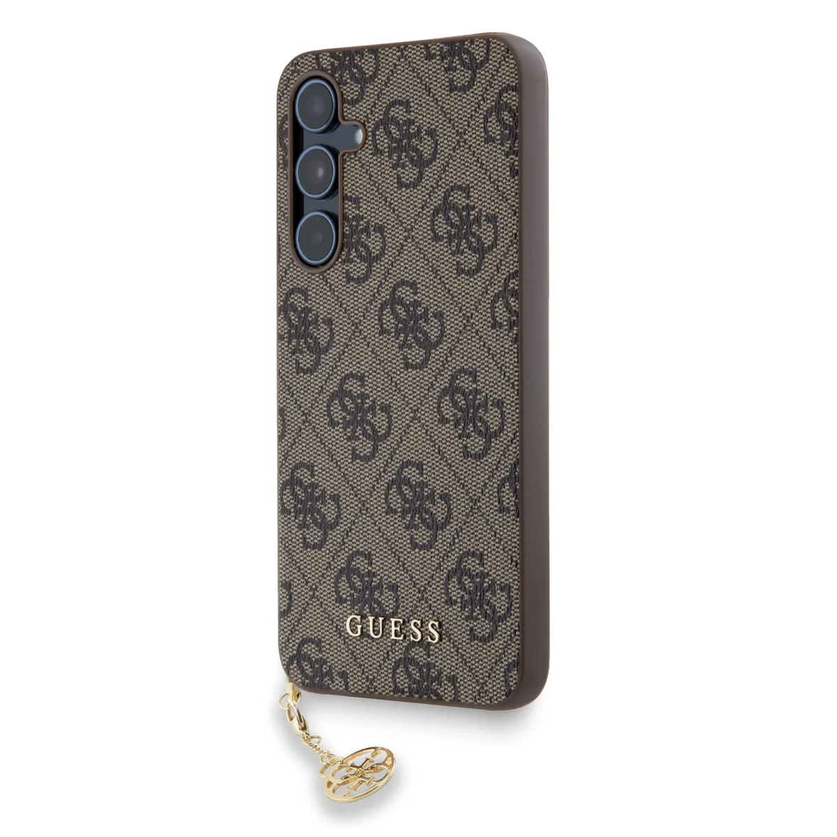 Charm Samsung Galaxy A55 hoesje - Bruin von Guess – Produktfoto