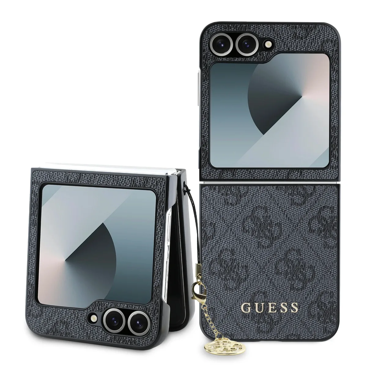 Charm Samsung Galaxy Z Flip 6 hoesje - Grijs de Guess – photo produit