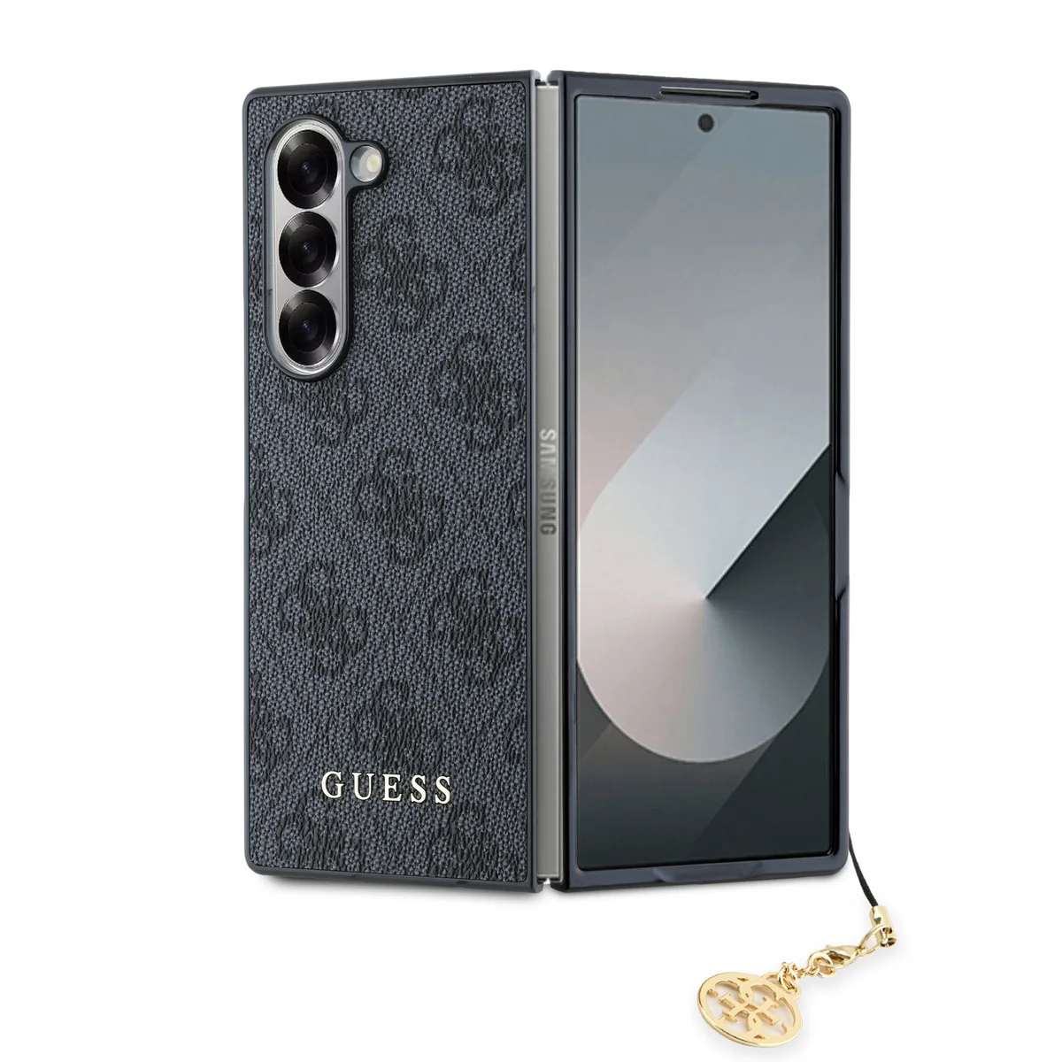 Charm Samsung Galaxy Z Fold 6 hoesje - Grijs von Guess – Produktfoto