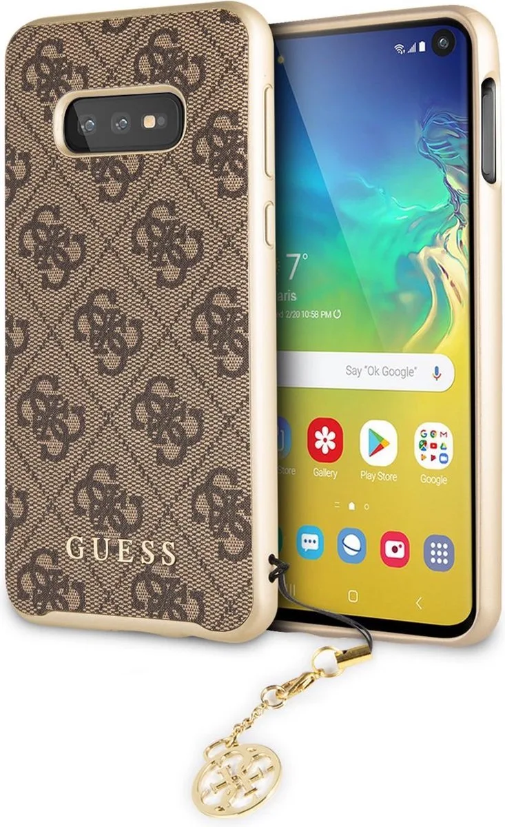 Charms Back Cover - Geschikt voor Samsung Galaxy S10e von Guess in Braun – Produktfoto