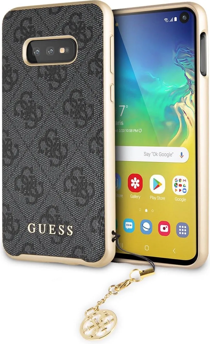 Charms Back Cover - Geschikt voor Samsung Galaxy S10e de Guess en Gris – photo produit