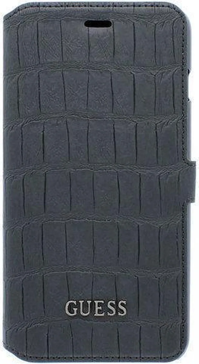 Clark Book Case Hoesje - voor iPhone 6 Plus en iPhone 6S Plus - Croco von Guess in Schwarz – Produktfoto