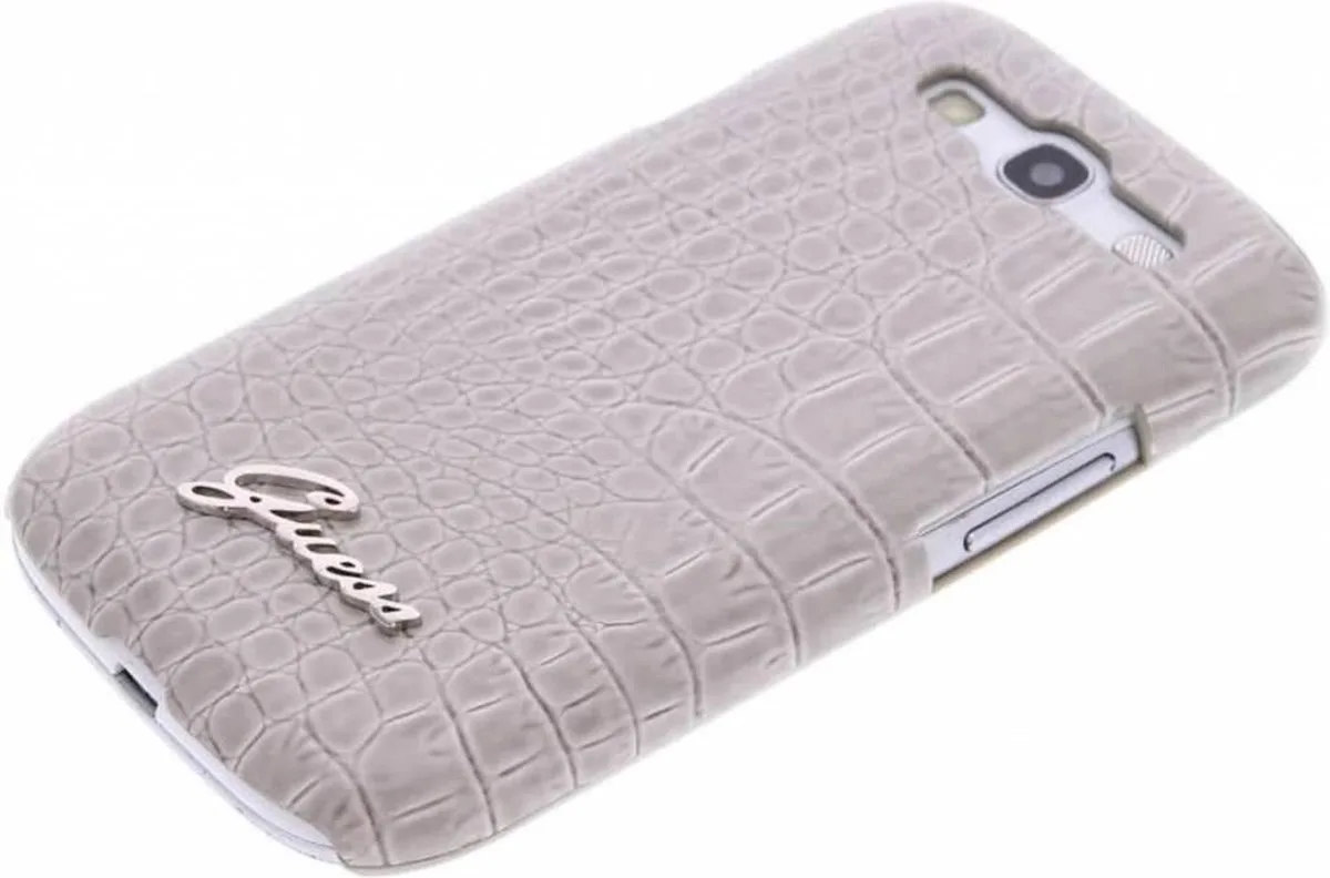 Crocodile Samsung Galaxy S3 Hardcase Shiny fra Guess i Beige – produktbillede