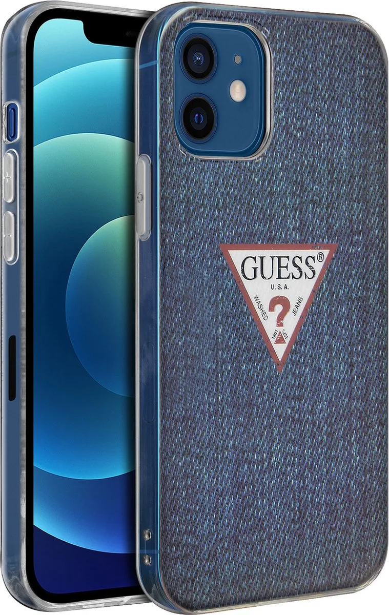 Denim Hard Case - Apple iPhone 12 Mini (5.4") von Guess in Dunkelblau – Produktfoto