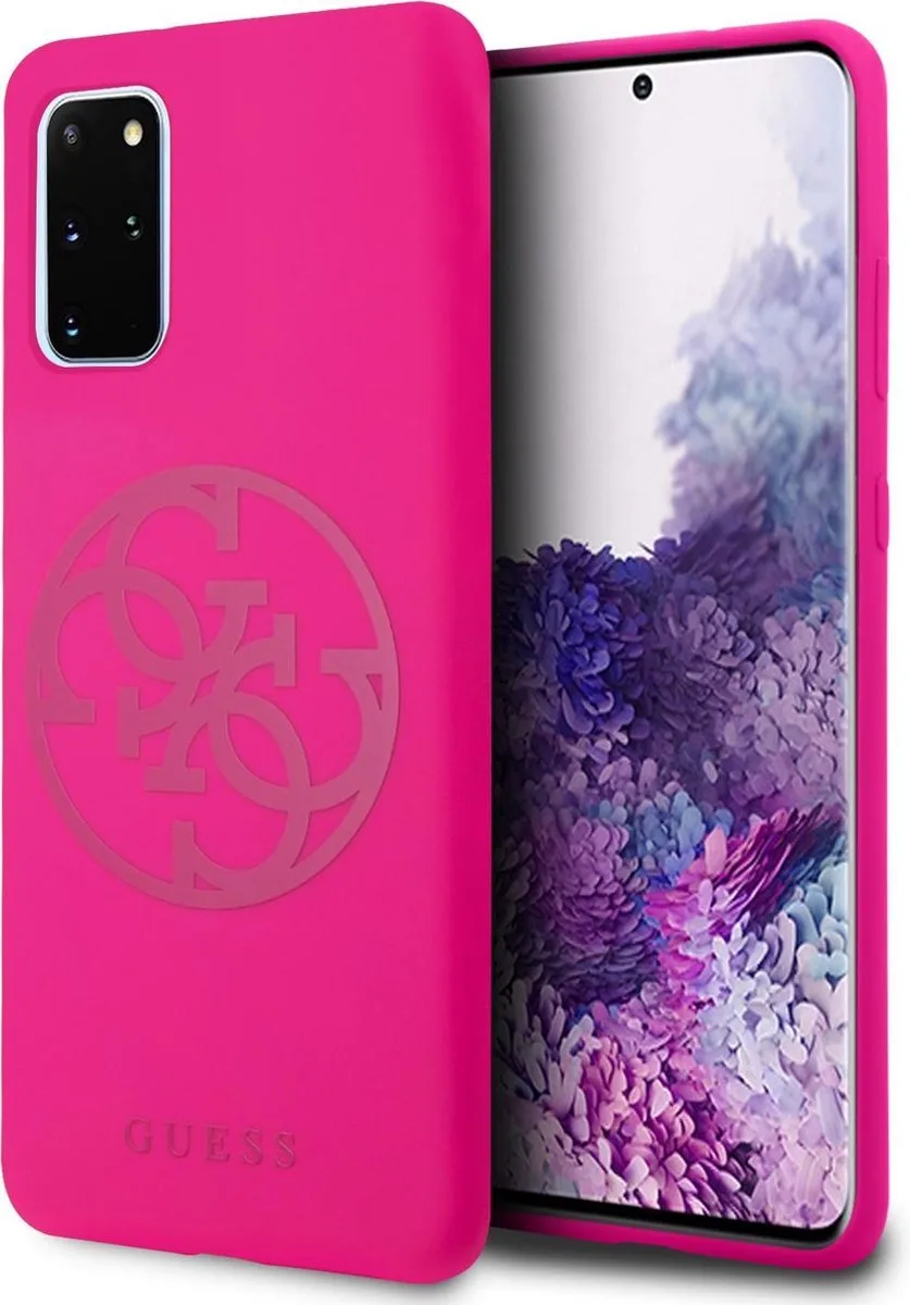 Fuschia hoesje van Guess - Backcover - Samsung Galaxy S20 Plus - GUHCS67LS4GFU von Guess in Rosa – Produktfoto