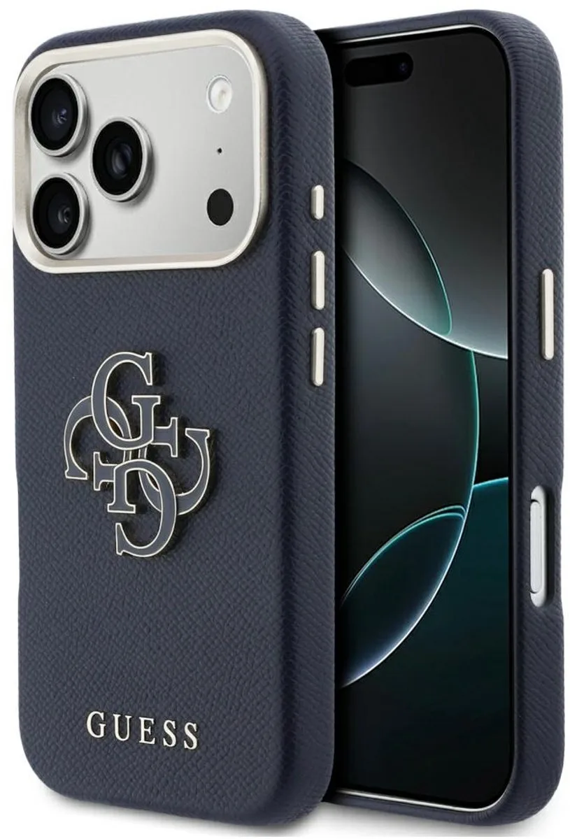 Fw Hars Logo Hoesje Voor Iphone 17 Pro: Luxe Bescherming En Modern Design. van Guess in Blauw – productfoto