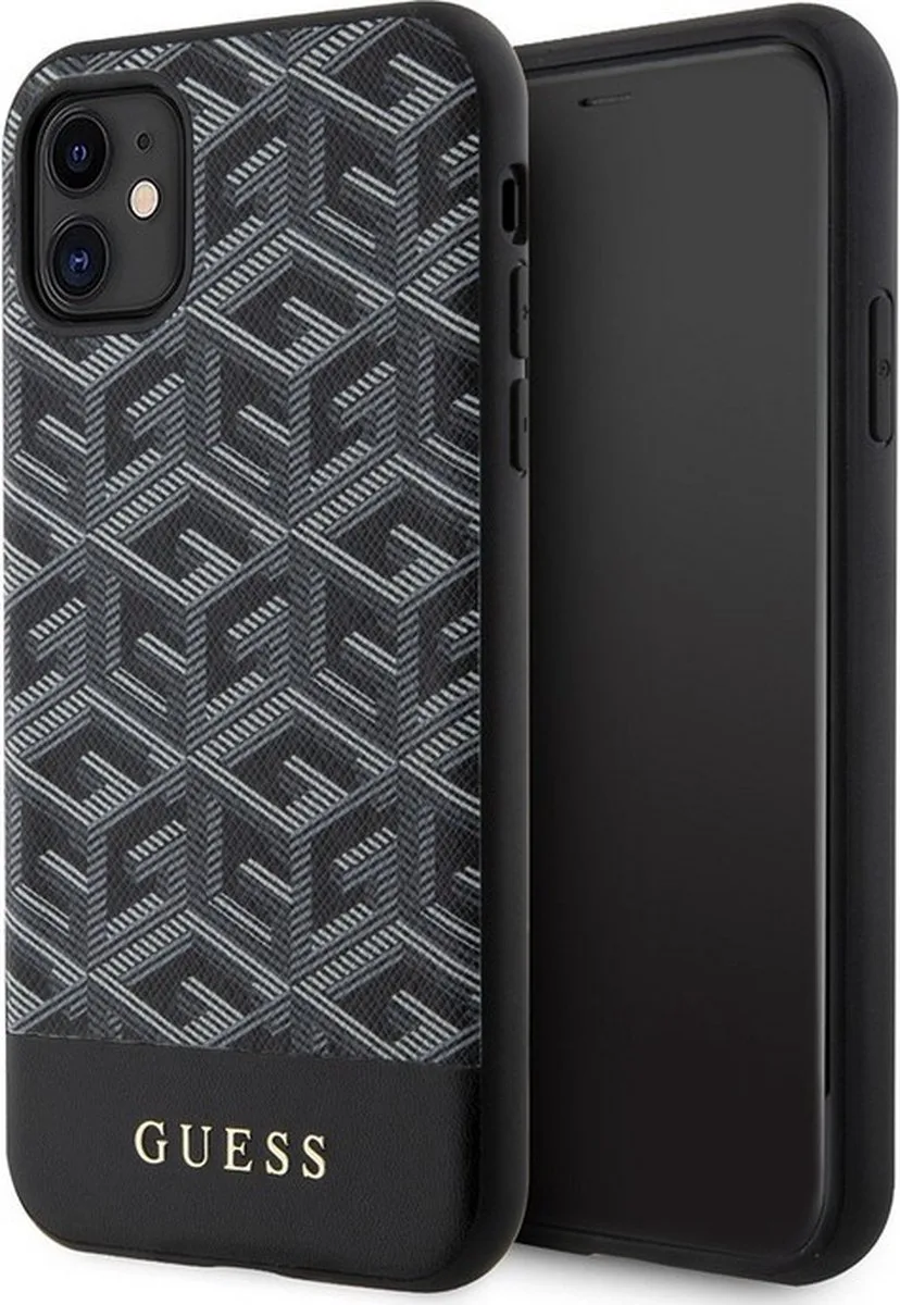 G-Cube Back Case (MagSafe Compatible) - Geschikt voor Apple iPhone 11/XR (6.1") von Guess in Schwarz – Produktfoto