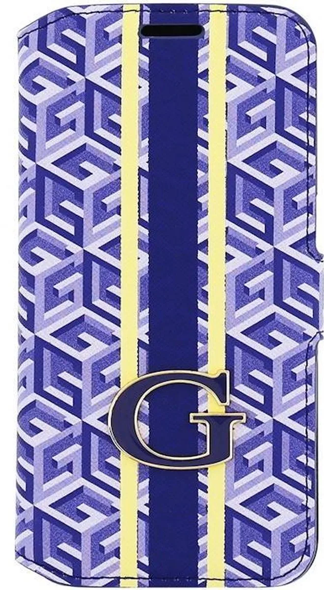 G-Cube Folio Book Case for Samsung Galaxy S6 Edge - Blue van Guess in Blauw – productfoto