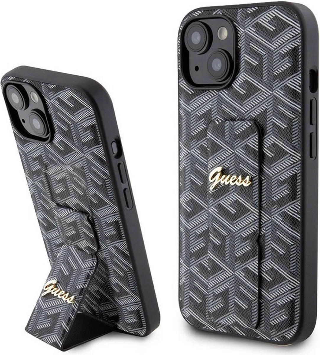 G-Cube Grip Back Case - Apple iPhone 15 (6.1") von Guess in Schwarz – Produktfoto
