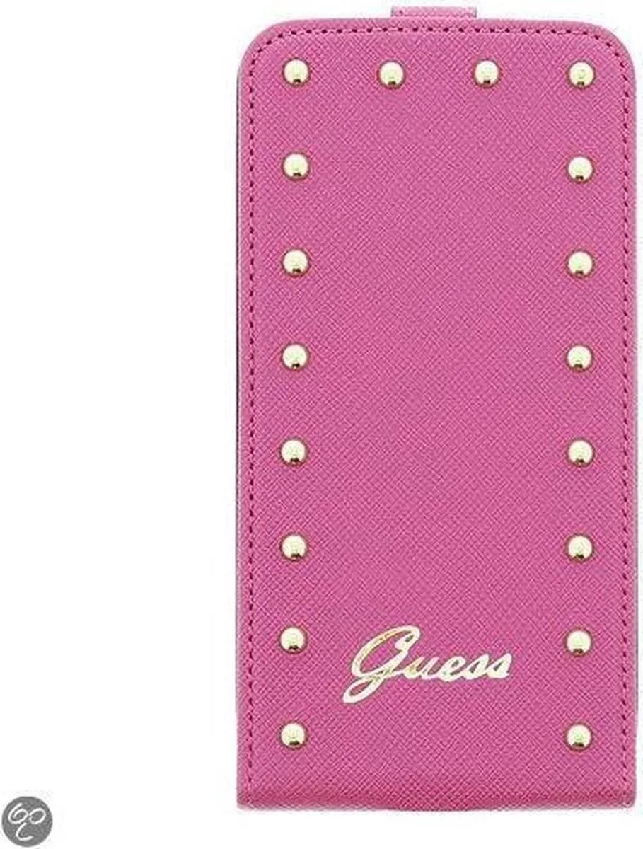 Galaxy S5 Studded Collection Flip Case Pink von Guess in Rosa – Produktfoto