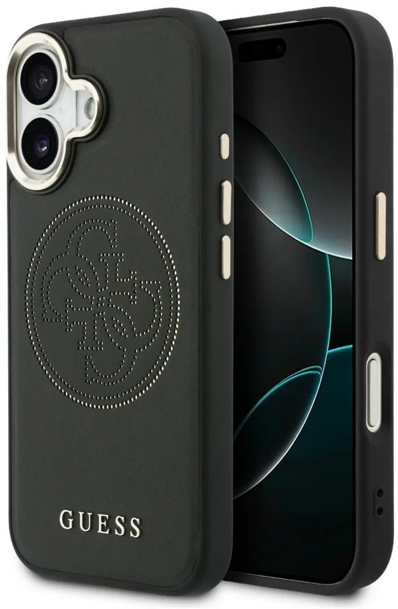 Geperforeerde Guess 4G Magsafe Hoes Voor Iphone 17 Met Logo En Magneetsluiting de Guess en Transparent – photo produit