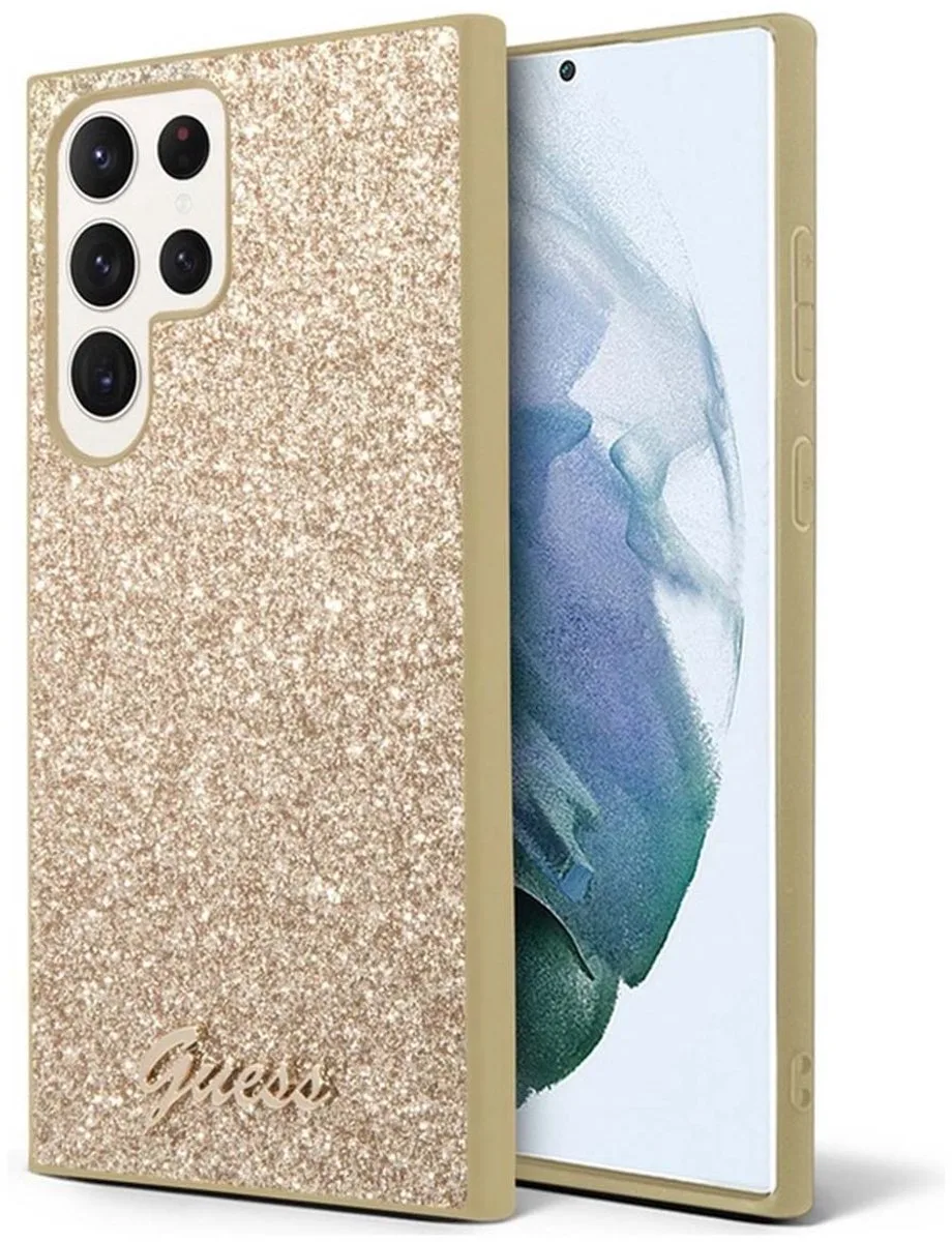 Glitter Back Case - Samsung Galaxy S24 Ultra (S928) von Guess in Gold – Produktfoto