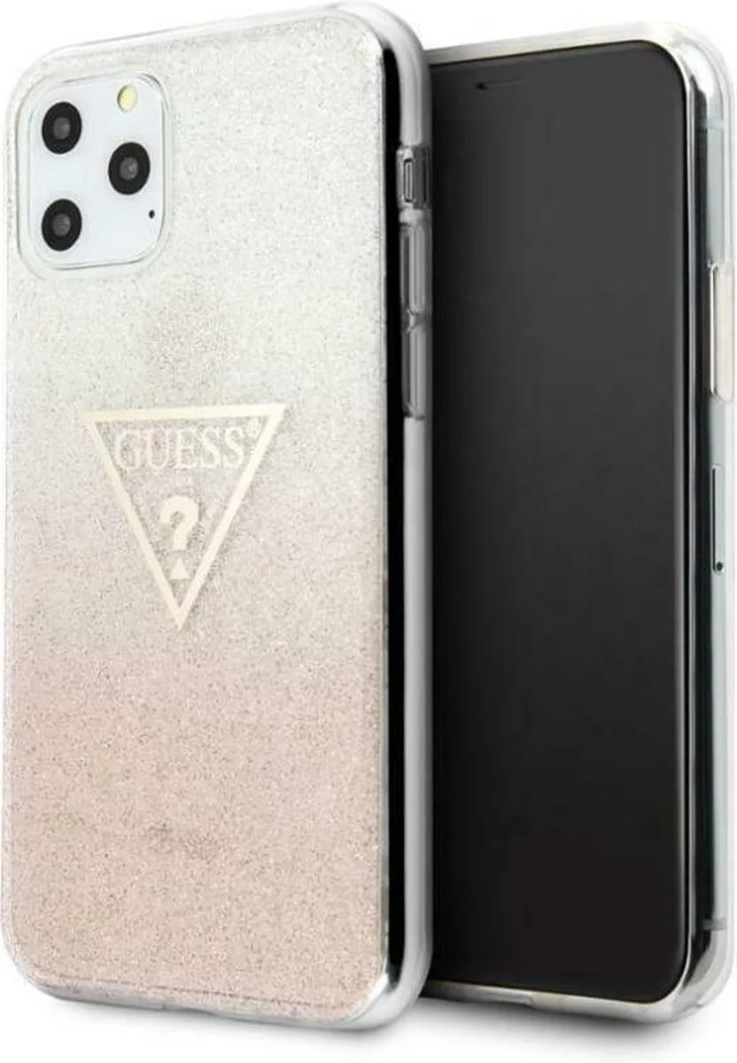 Glitter Backcase Hoesje iPhone 11 Pro fra Guess i Lyserød – produktbillede