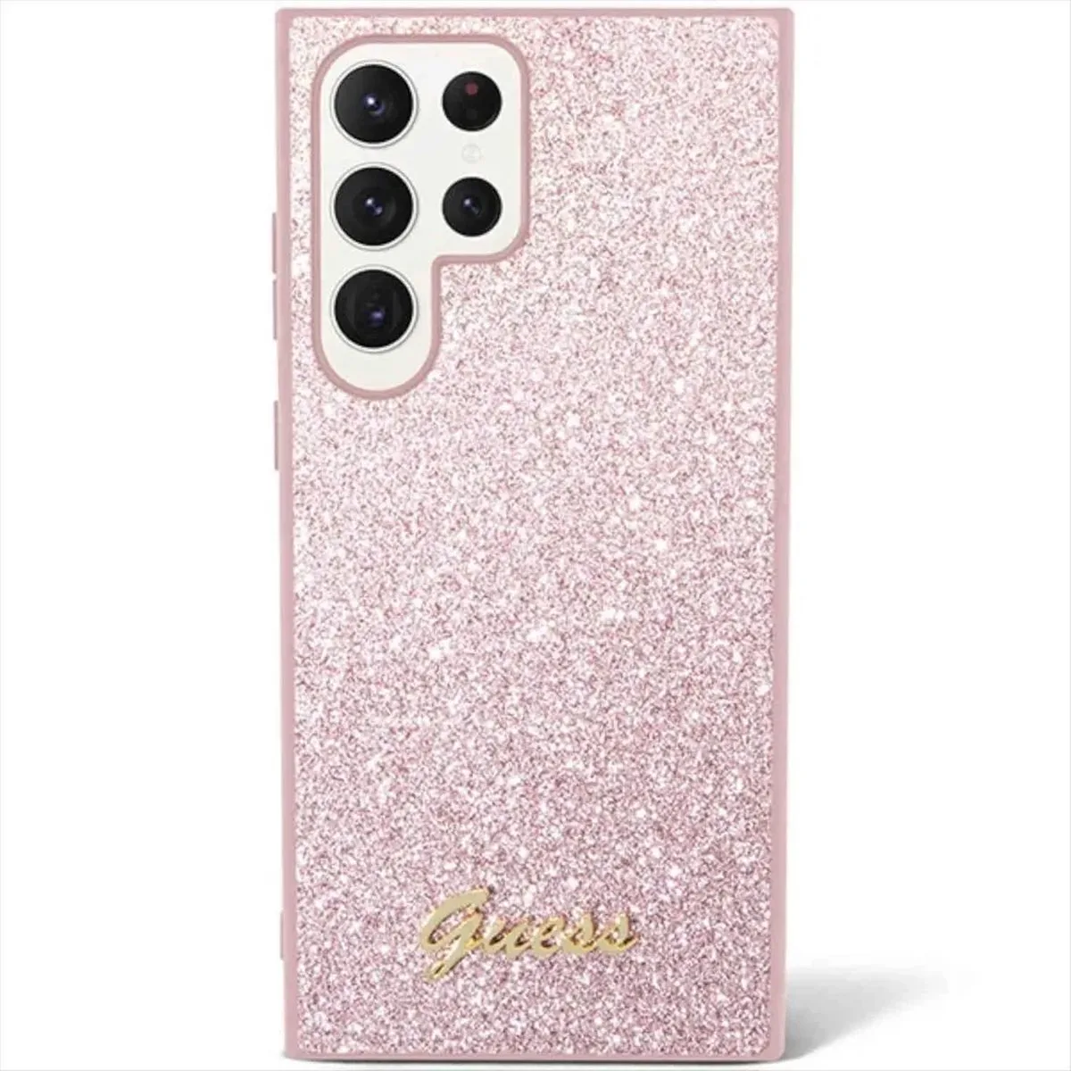 Glitter Flakes Back Case - Geschikt voor Samsung Galaxy S23 Ultra (S918) von Guess in Rosa – Produktfoto