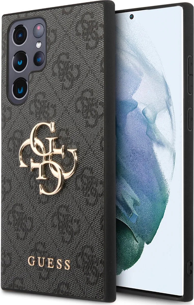 Golden Logo Samsung Galaxy S22 Ultra hoesje från Guess i Grå – produktbild