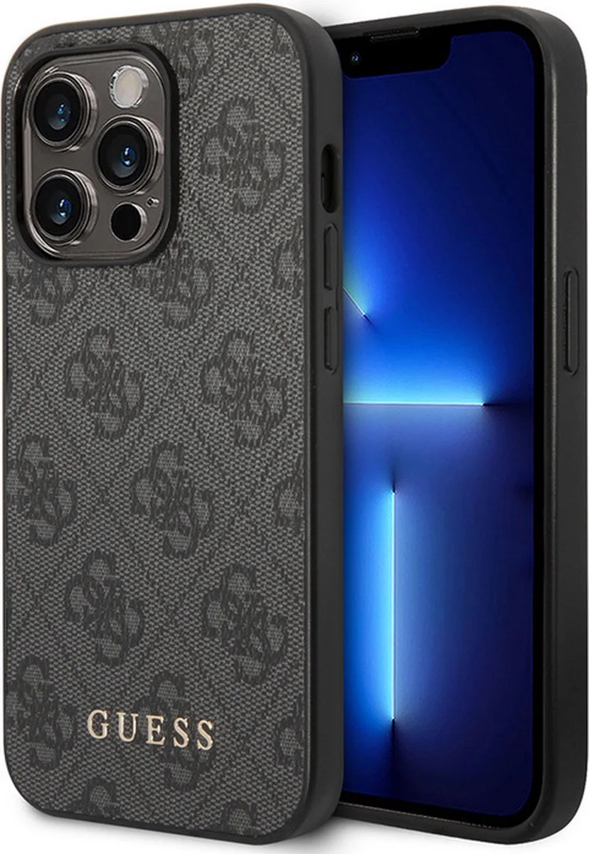 Guess 4G Back Case - Apple iPhone 14 Pro (6.1") von Guess in Grau – Produktfoto