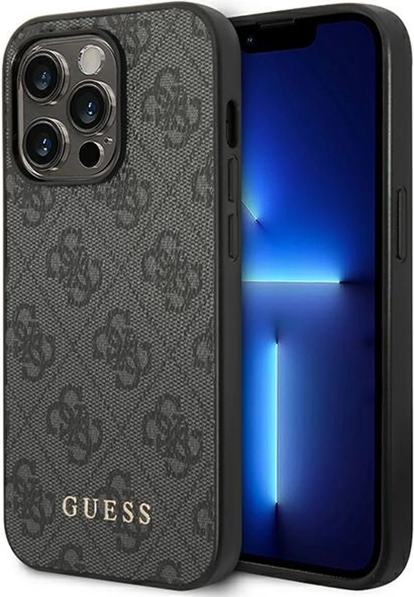 Guess 4G Back Case - Geschikt voor Apple iPhone 14 Pro Max (6.7") de Guess en Gris – photo produit