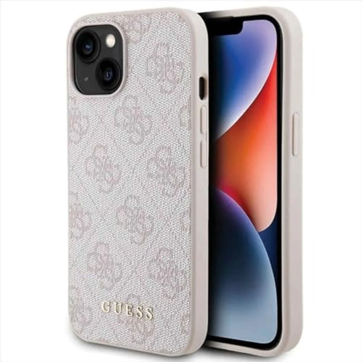 Guess 4G Back Case - Geschikt voor Apple iPhone 15 (6.1") de Guess en Rose – photo produit