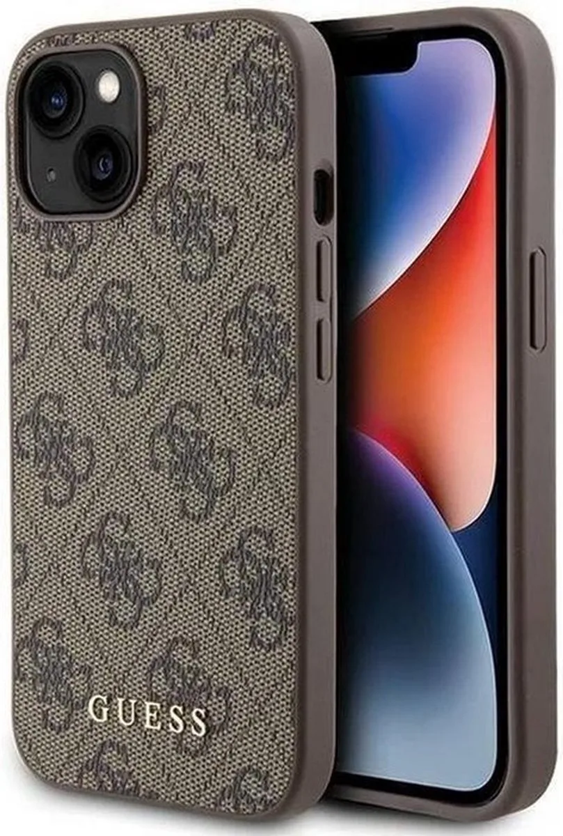 Guess 4G Back Case - Geschikt voor Apple iPhone 15 Pro (6.1") von Guess in Braun – Produktfoto