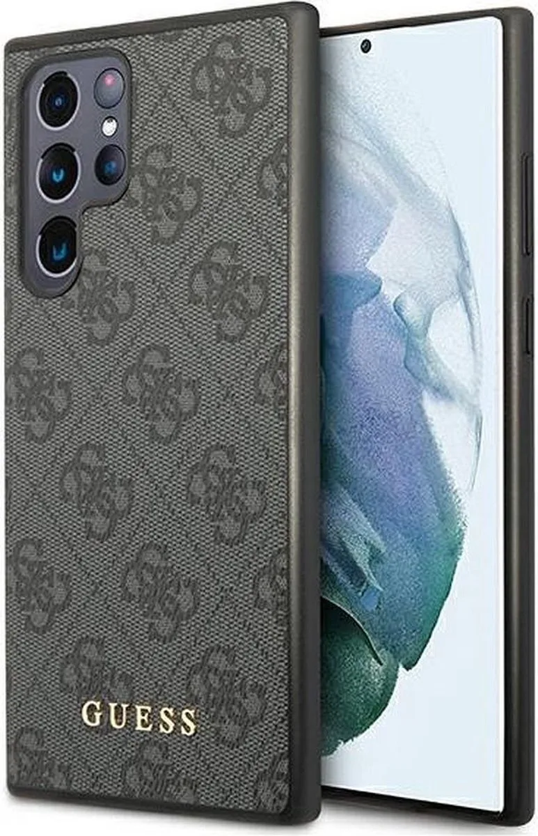 Guess 4G Back Case - Geschikt voor Samsung Galaxy S22 Ultra (S908) fra Guess i Grå – produktbillede