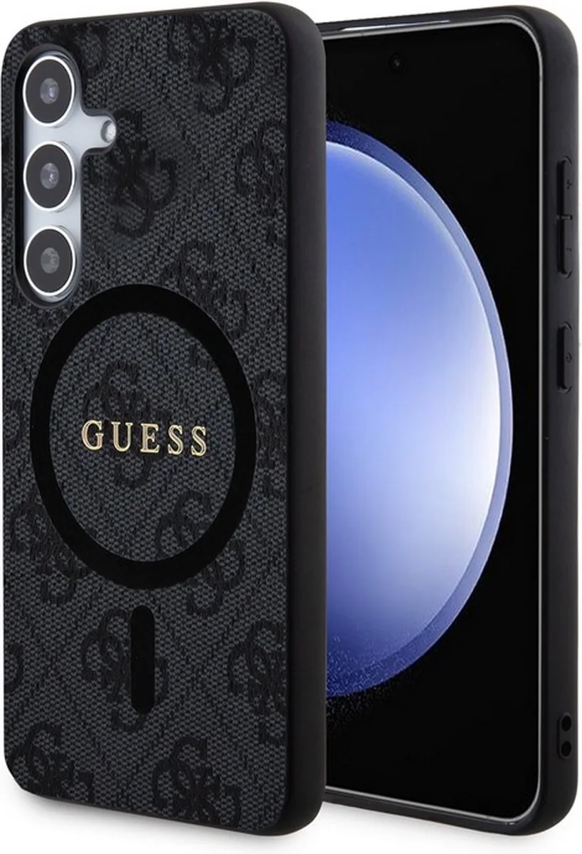 Guess 4G Back Case (MagSafe Compatible) - Samsung Galaxy S24 (S921) van Guess in Zwart – productfoto
