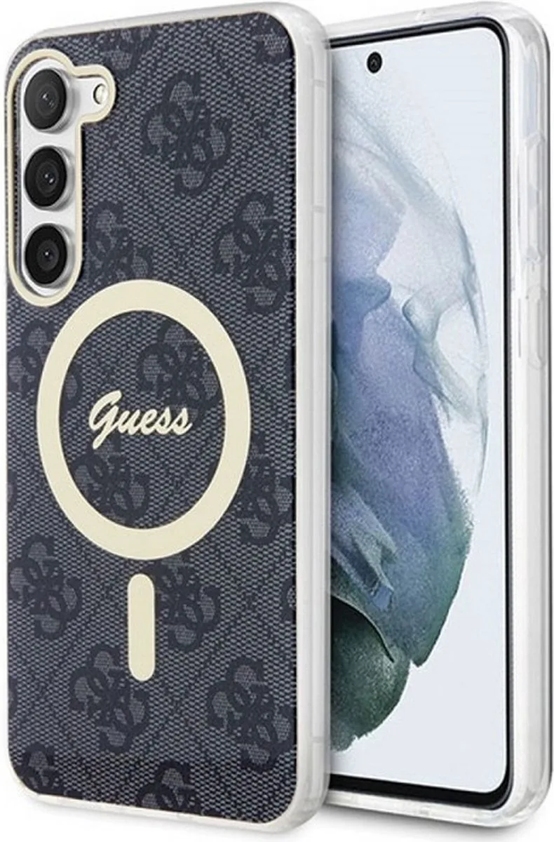 Guess 4G Back Cover (MagSafe Compatible) - Geschikt voor Samsung Galaxy S23 (S911) von Guess in Schwarz – Produktfoto