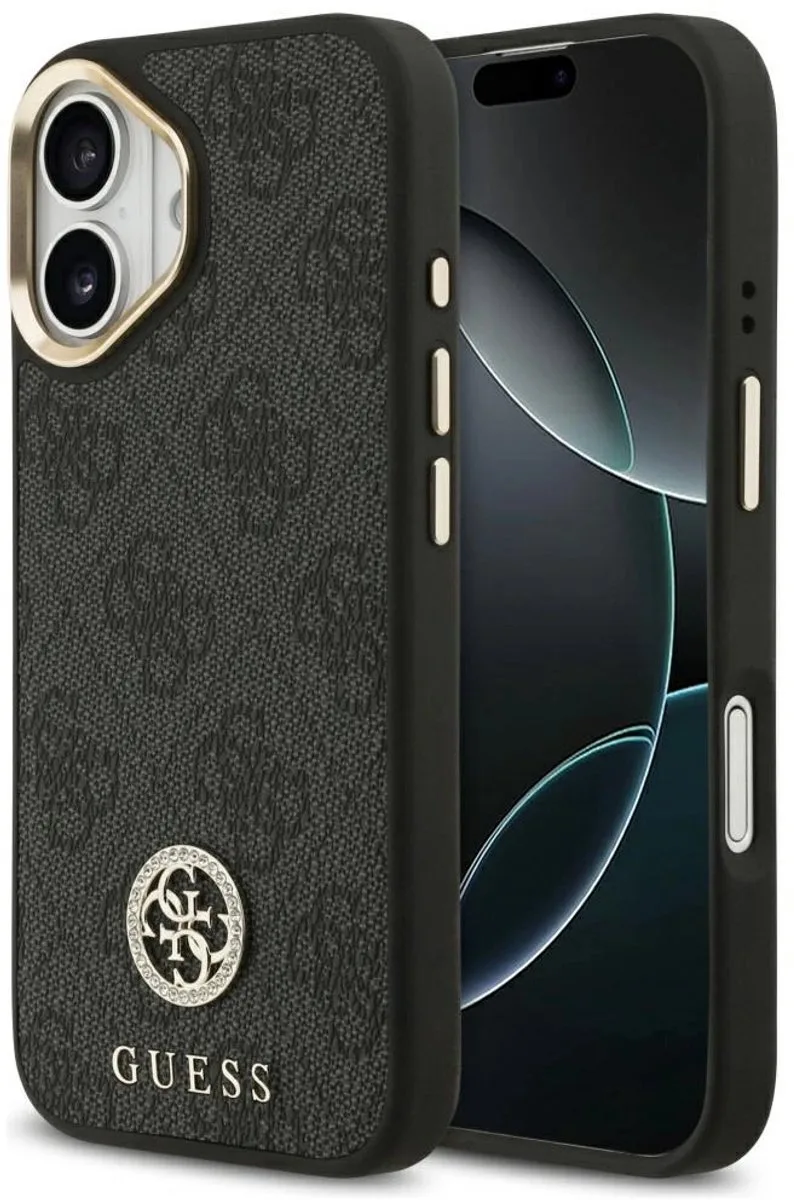 Guess 4G Case Strass Logo Magsafe Voor Iphone 17 Met Magnetisch Systeem von Guess in Schwarz – Produktfoto