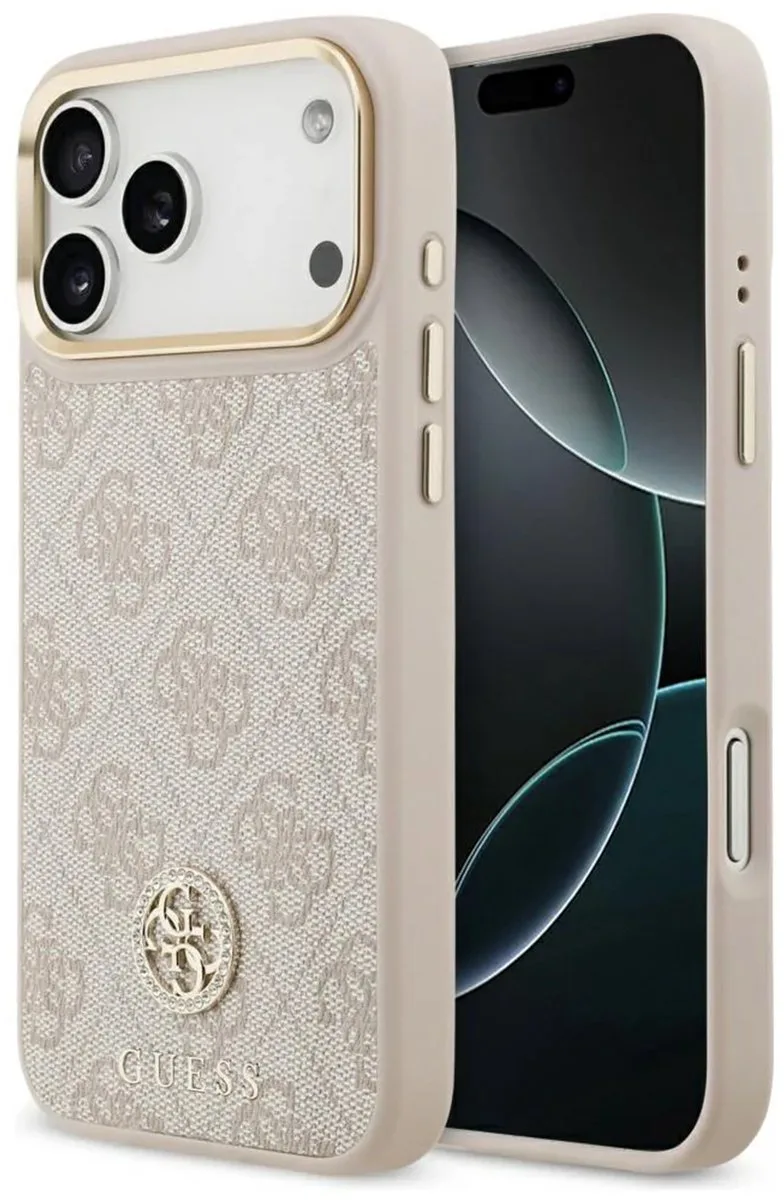 Guess 4G Case Strass Logo Magsafe Voor Iphone 17 Pro Max Met Magnetische von Guess in Schwarz – Produktfoto