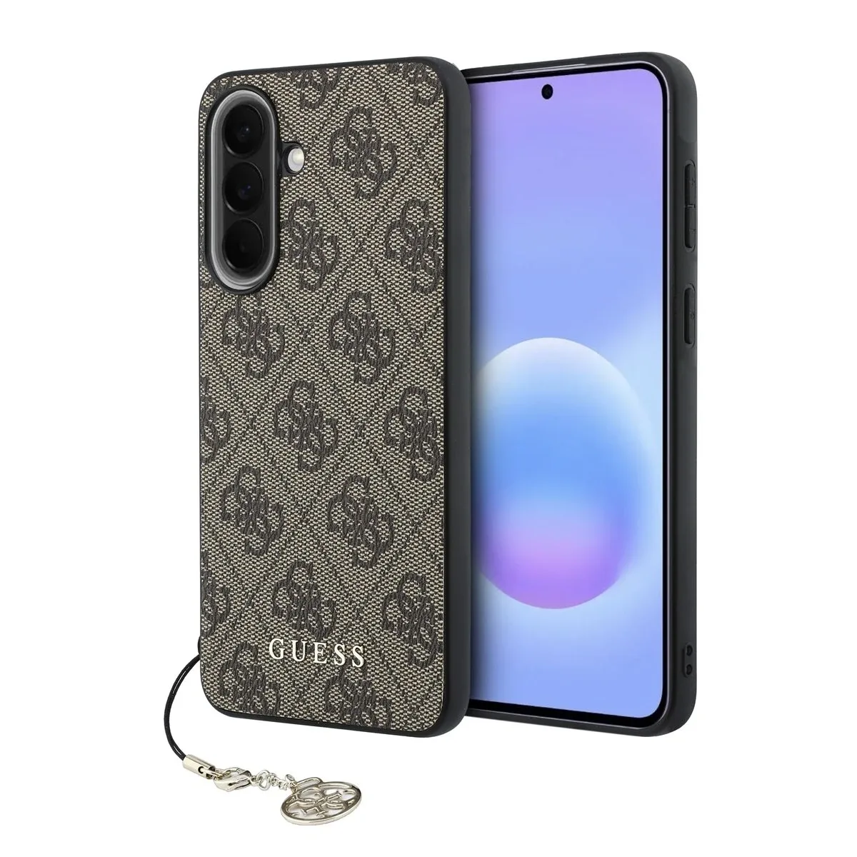 Guess 4G Charm Backcover Hoesje Samsung Galaxy A57 - Bruin van Guess – productfoto