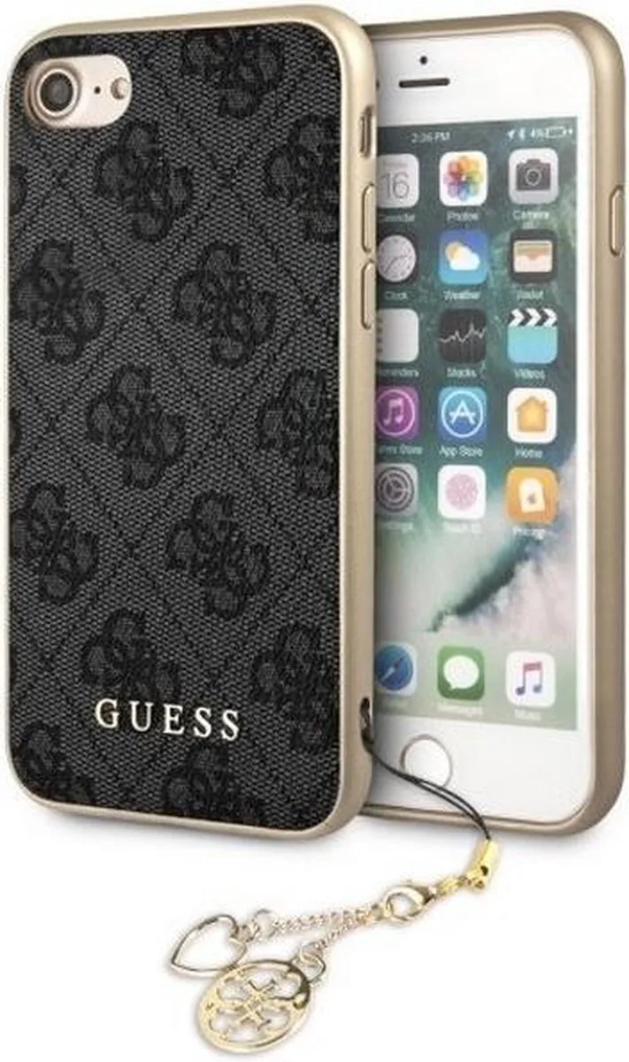 Guess 4G Charms Hard Case - Apple iPhone 7 (4,7'') van Guess in Grijs – productfoto